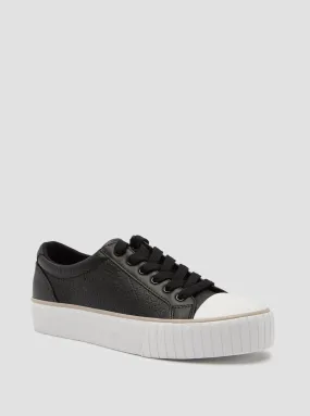 Black Nortin Logo Low Top Sneakers