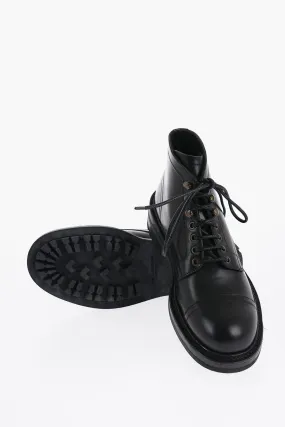 Dolce & Gabbana Ankle Leather Combat Boots