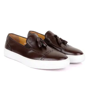 Terry Taylors Classic Coffee Tassel Sneaker Shoe